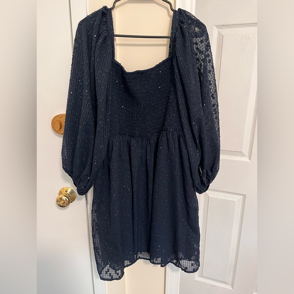 Elegant Navy Blue Dress